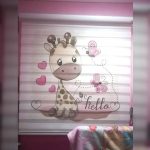 cortina roller zebra para niña